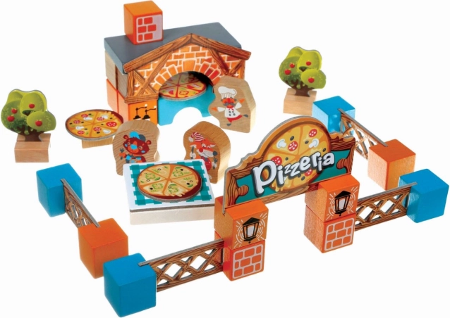 Houten bouwpakket Pizzeria van Cubika