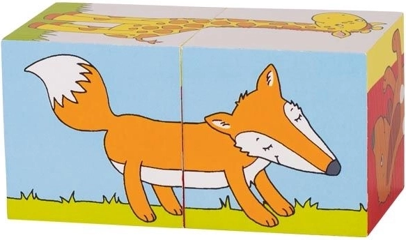 Houten blokken dieren voor kinderen