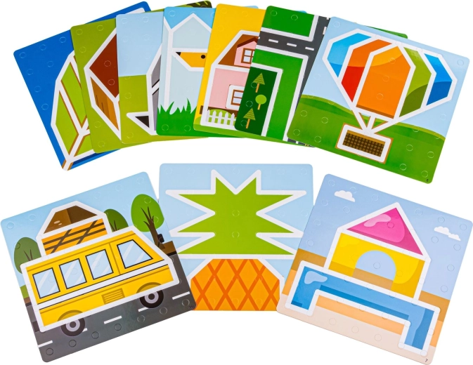 10 voorbeeldkaarten met kleurrijke motieven