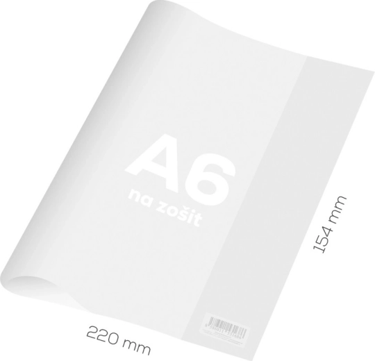 Transparante stevige kaft voor A6‑schrift