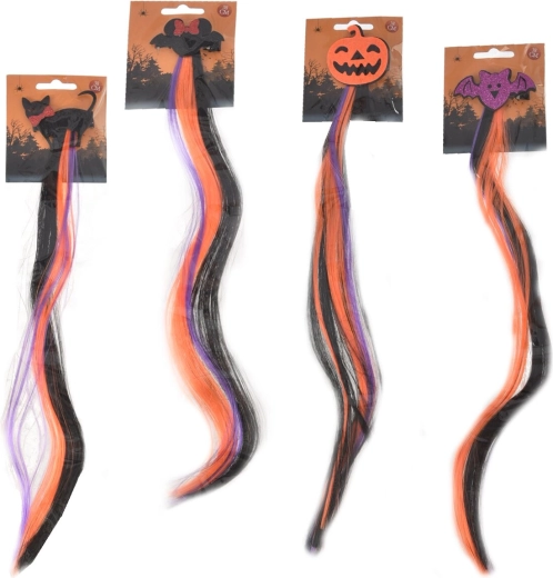 Halloweens haarclip met haarlok 38 cm