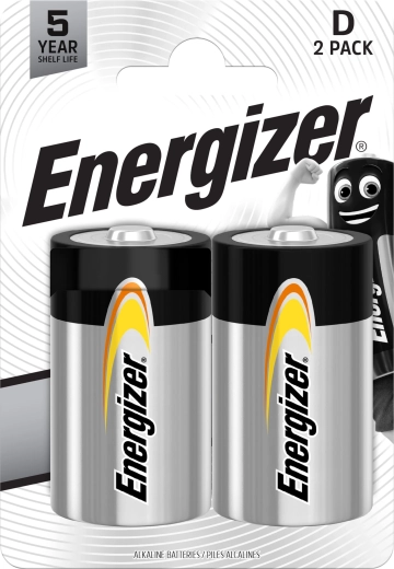 Alkalinebatterijen D ENERGIZER Everyday, 1,5 V (2 stuks)