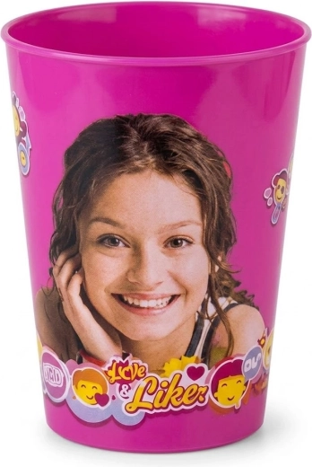 Roze plastic bekertje Soy Luna - 1 stuk