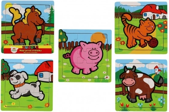 Teddies houten puzzel mijn eerste dieren: paardje