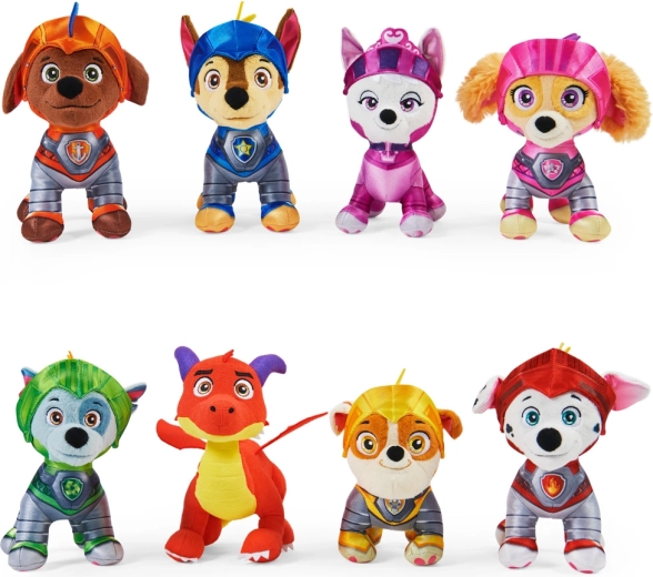 Paw Patrol ridders/aqua knuffel