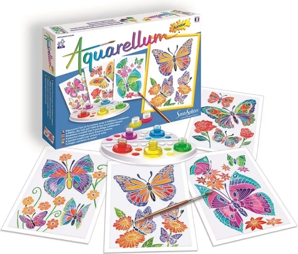 SentoSphere aquarellen junior vlinders en bloemen