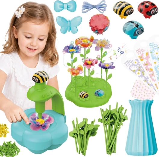 Woopie creatieve set voor het maken van bloemenboeketten met bloemenpers