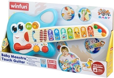 Kleurrijke touch-gitaar voor kinderen