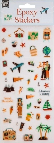 CCG 3D bolle stickers Reizen 24 × 11 cm