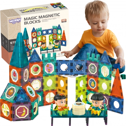 Woopie magnetische bouwset kasteel 98 stuks