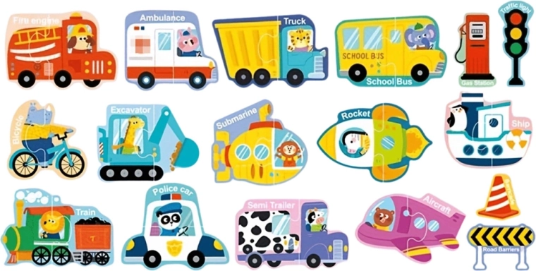 30 magnetische stukjes voor leuk leren