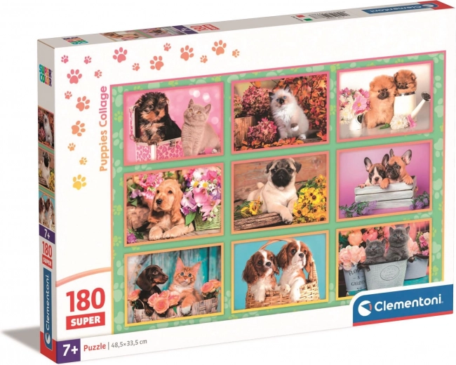 Clementoni puzzel puppy’s 180 stukjes