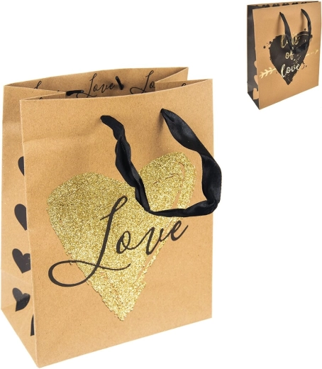 Cadeautasje LOVE 18 × 10 × 23 cm (3 varianten)