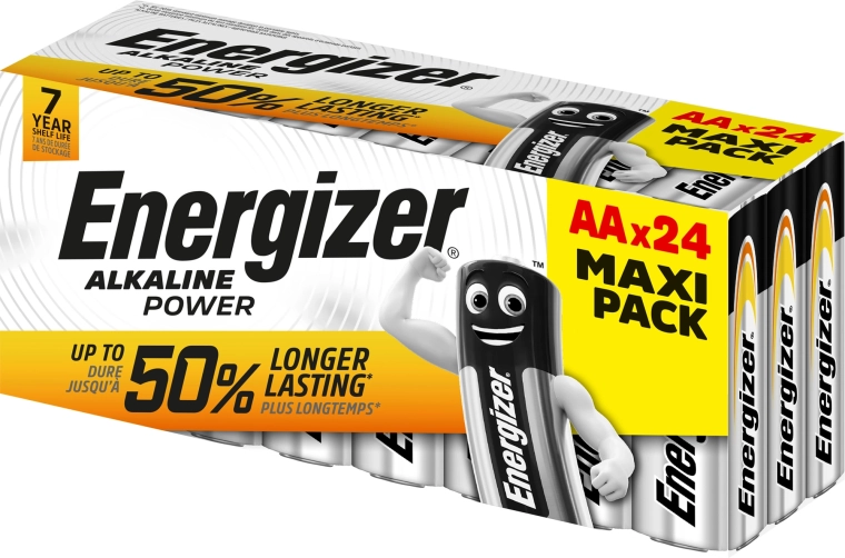 Alkalinebatterijen AA ENERGIZER Alkaline Power 24 stuks