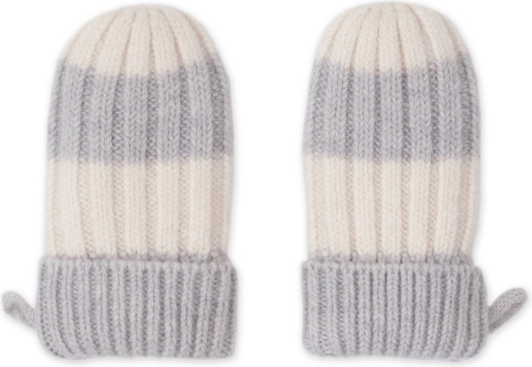 Lodger handschoenen stripe merino storm (0–12 maanden)