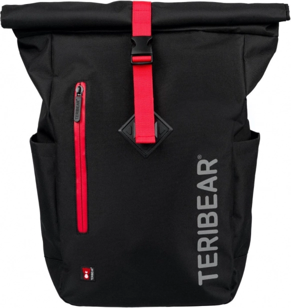 BAAGL roll-top rugzak Teribear zwart