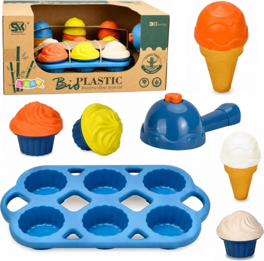 Ecologische kinderspeelset voor het maken van ijs en desserts (26 delen)