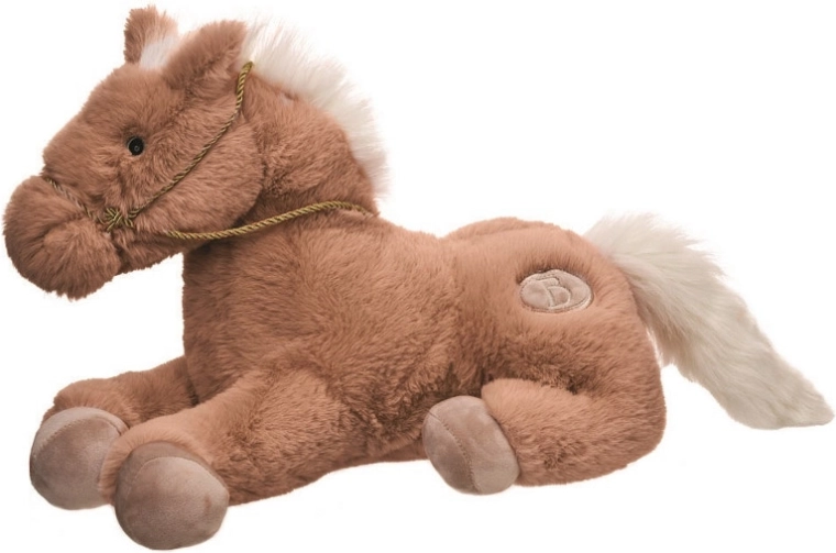 Pluchen paardje Nico bruin 30 cm