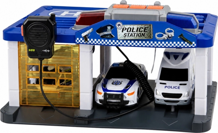 Politiestation met garage en parkeerruimte
