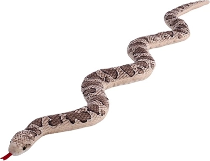 Decoratieve slang met zigzagpatroon, bruin, 100 cm