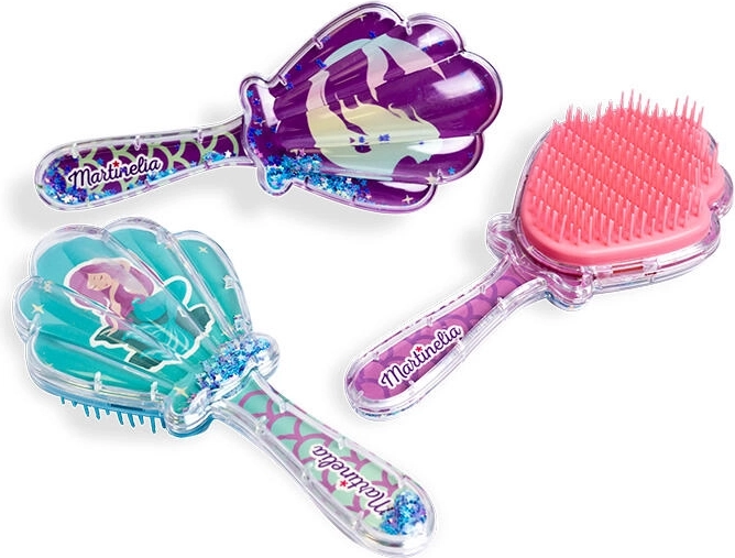 Haarborstel voor kinderen mermaid shell