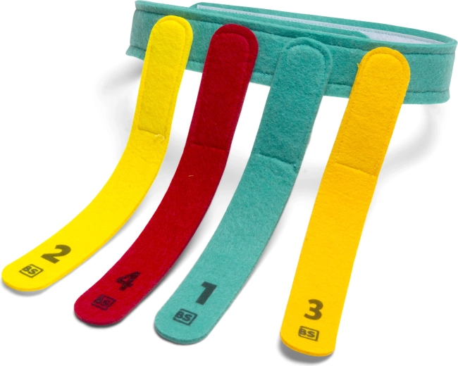 Gekleurde staartjes voor een actief spel