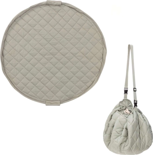 Play&Go Noomad Soft speelmat en speelgoedtas Organic Meadow Green
