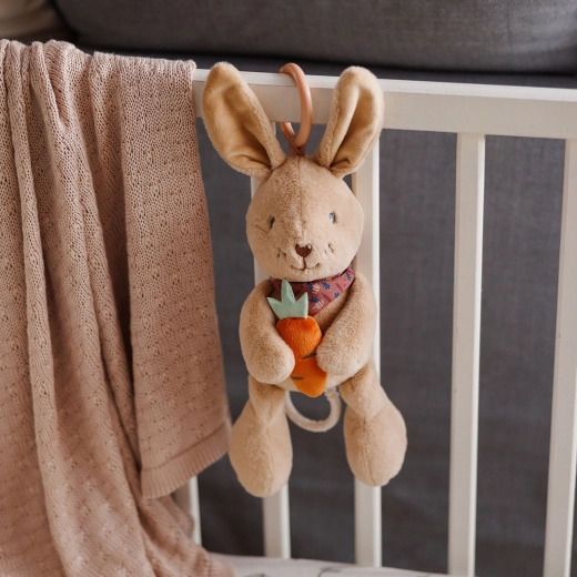 Eenvoudig op te hangen aan ledikant of kinderwagen