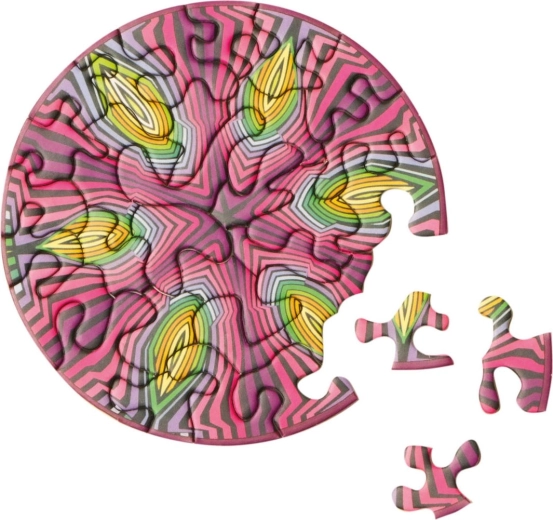 Curiosi rond puzzel Picoli Hippie 33 stukjes