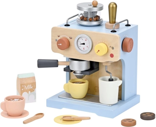 Houten retro-koffiemachine Lelin