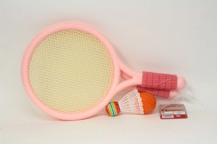 Set racketjes met shuttle en balletje