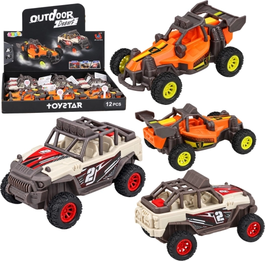 Terreinbuggy met licht en geluid, 14 cm - 1 stuk