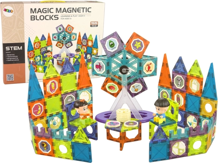 Magnetische 3D bouwblokken reuzenrad 155 elementen