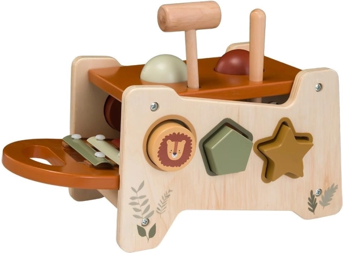 Houten hamertje-tik met xylofoon Baby Mix