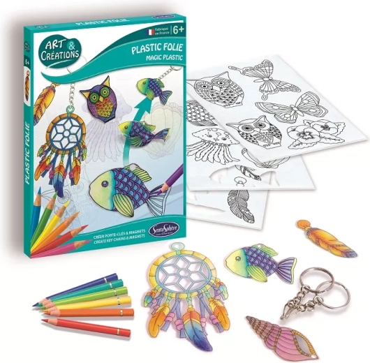 Sentosphere magische krimpfolie – sleutelhangers en magneetjes