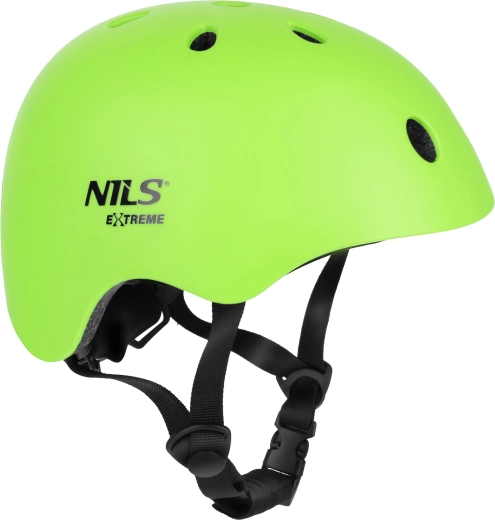 Fiets- en inlinehelm Nils Extreme MT301 groen – XS (48-52 cm)