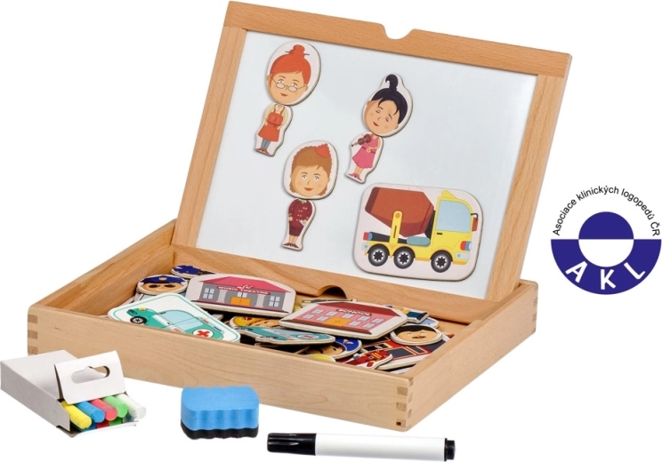 Lucy & Leo Raad je mijn beroep? magnetisch spel in koffertje