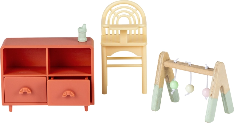 Lundby meubelset voor de kinderkamer van een poppenhuis