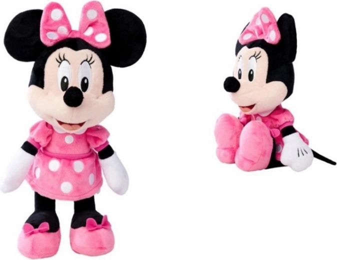 Disney pluchen Minnie in roze jurk 45 cm