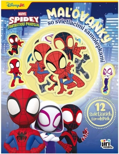 Kleurboek met glow-in-the-dark stickers Spidey