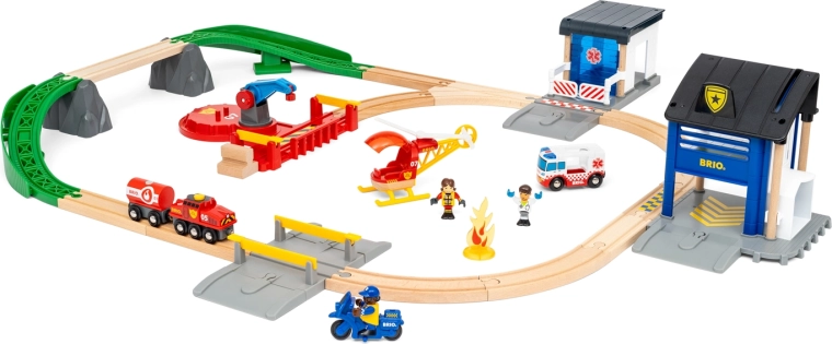Treinset van het reddingsteam