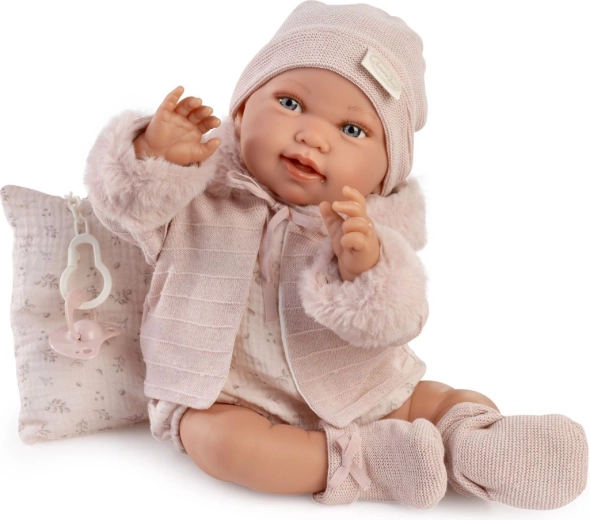 Antonio Juan Pipa realistische therapeutische verzwaarde babypop met geluiden, 42 cm