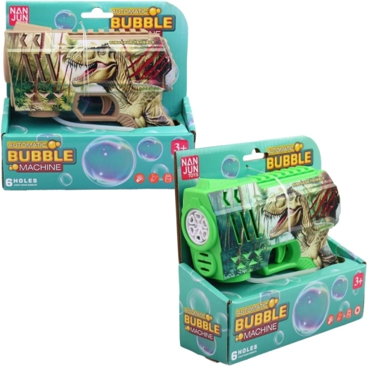 Bellenblaaspistool dinosaurus op batterijen 16 cm