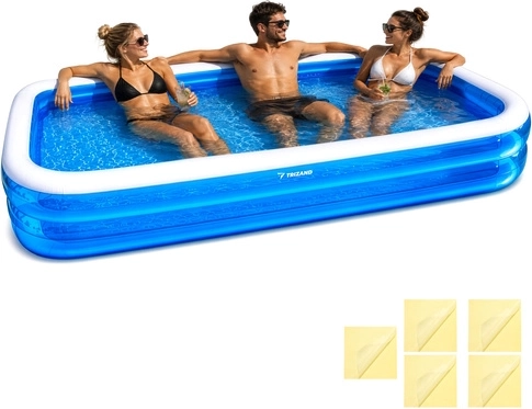 Opblaasbaar familiezwembad Trizand voor kinderen 305 × 183 × 50 cm