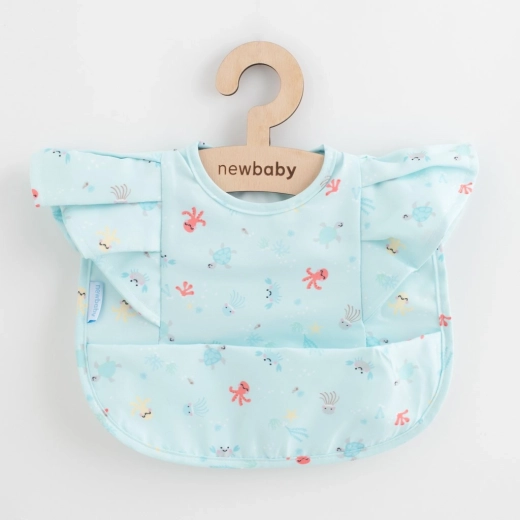 Luxe meisjesbavette met ruches NEW BABY