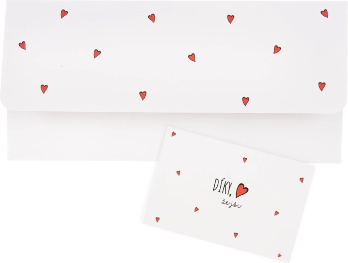 Papieren envelop ‘Bedankt dat je er bent’ 22 × 11 cm