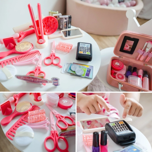 Creatieve haarstyling en make-up