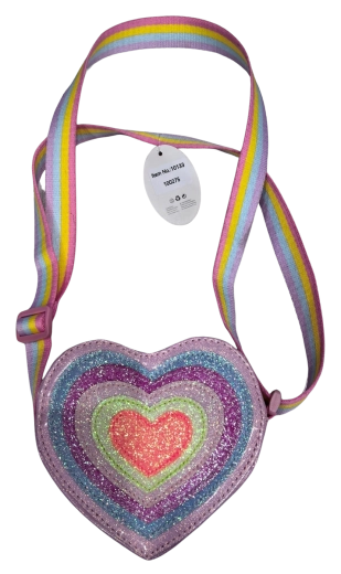 Pink regenboog hartjeshandtas