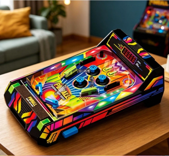 LED-effecten en arcadegeluiden zoals in de speelhal