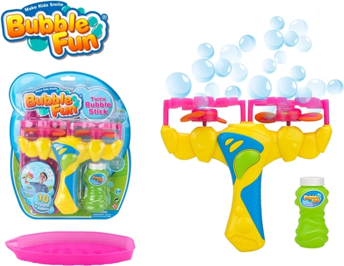 Bubble Fun bellenblaas Double Twinjet met navulling 118 ml